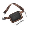 thumbnail image 3 of Leather Sling Bag Adjustable Crossbody Chest Bag For Men Women Shoulder Pack With Multi Pockets For Outdoor Travel Brown, 3 of 6