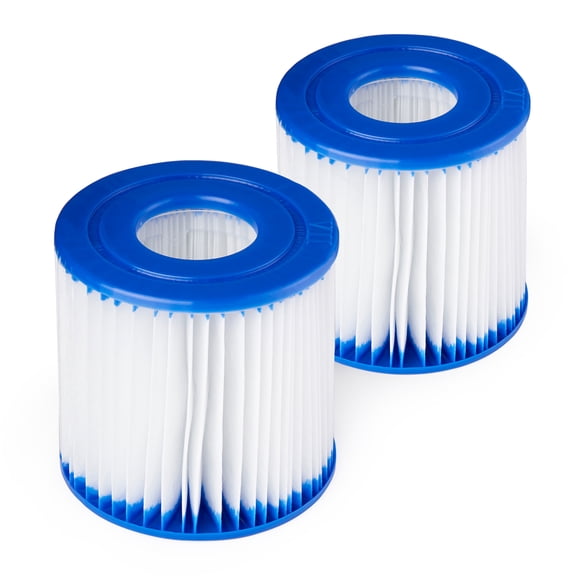 Bestway Swimming Pool Filter Pump Replacement Cartridge Type VII and D (2 Pack)