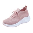 thumbnail image 3 of YOUYEDIAN Sneakers for Women Versatile Lace-up Comfy Breathable Fashion Soft Platform Sneakers Casual Sport Outdoor Walking Shoes, 3 of 5