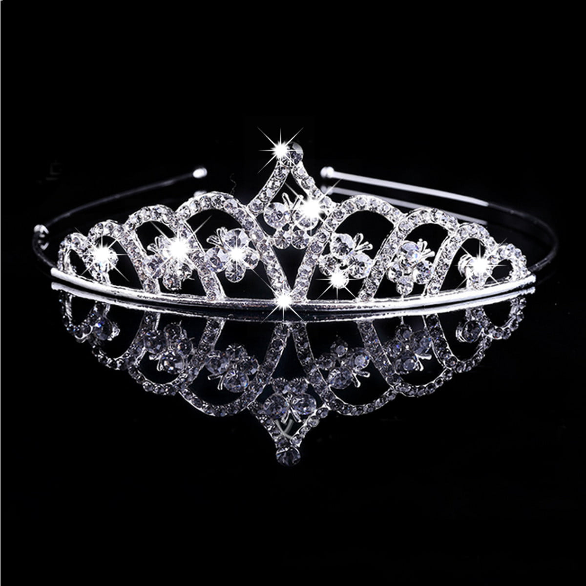 Bridal Wedding Crystal Rhinestone Hair Headband Crown Comb Tiara Prom Pageant 