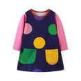 thumbnail image 2 of Robe de Noël pour Filles Enfants Bébé Filles Robe de Noël à Manches Longues Imprimée Robe de Princesse Robe de Noël pour Filles Robe de Princesse pour Filles, 2 of 9