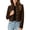 Coffee(Womens Outerwear), variant on GUACER Suede Jackets for Women Trendy Vintage Button Down Stand Collar Structured Shoulders Casual Fall Outerwear