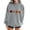 Gray, variant on Ovbmpzd Beige Women's Sweatshirt Crewneck No Hood Funny Graphic Comfy Pumpkin Sweatshirts Womens Fall Clothes