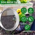 thumbnail image 4 of NUAHRHY Soil Sieve Set, Soil Sifter with Gloves, Stainless Steel Compost Sifter with 3,6,9mm Filter Mesh, Hand Held Garden Dirt Sifter with Sifting Screen, Mesh Sifter for Worm Leaves Rock, 4 of 10