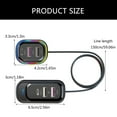 thumbnail image 5 of Multifunction Car Charger 66w with 6 USB Port Multiport Car Charger for Smartphone, 5 of 11