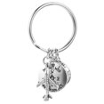 thumbnail image 2 of Shisuyan Compass Shape Key Chain Pendant Silver 1Pack, 2 of 8