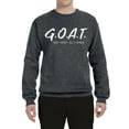 thumbnail image 2 of Wild Bobby, Goat God Over All Things Inspirational/Christian Unisex Crewneck Graphic Sweatshirt, Charcoal, X-Large, 2 of 6