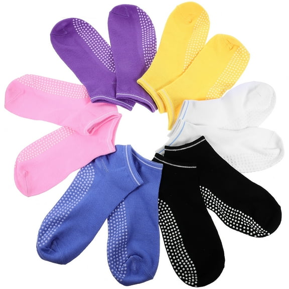 EXHUMKY BERTDOMD 6 Pairs Durable Low Cut Socks for Men and Women Activewear 8.7×4.1×0.1in