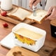 thumbnail image 5 of Tarro de cerámica para mantequilla, caja de almacenamiento, estilo nórdico, recipiente para alimentos, utensilios para servir, cerámica resistente, para la encimera de la cocina,Wsvlmg, 5 of 6