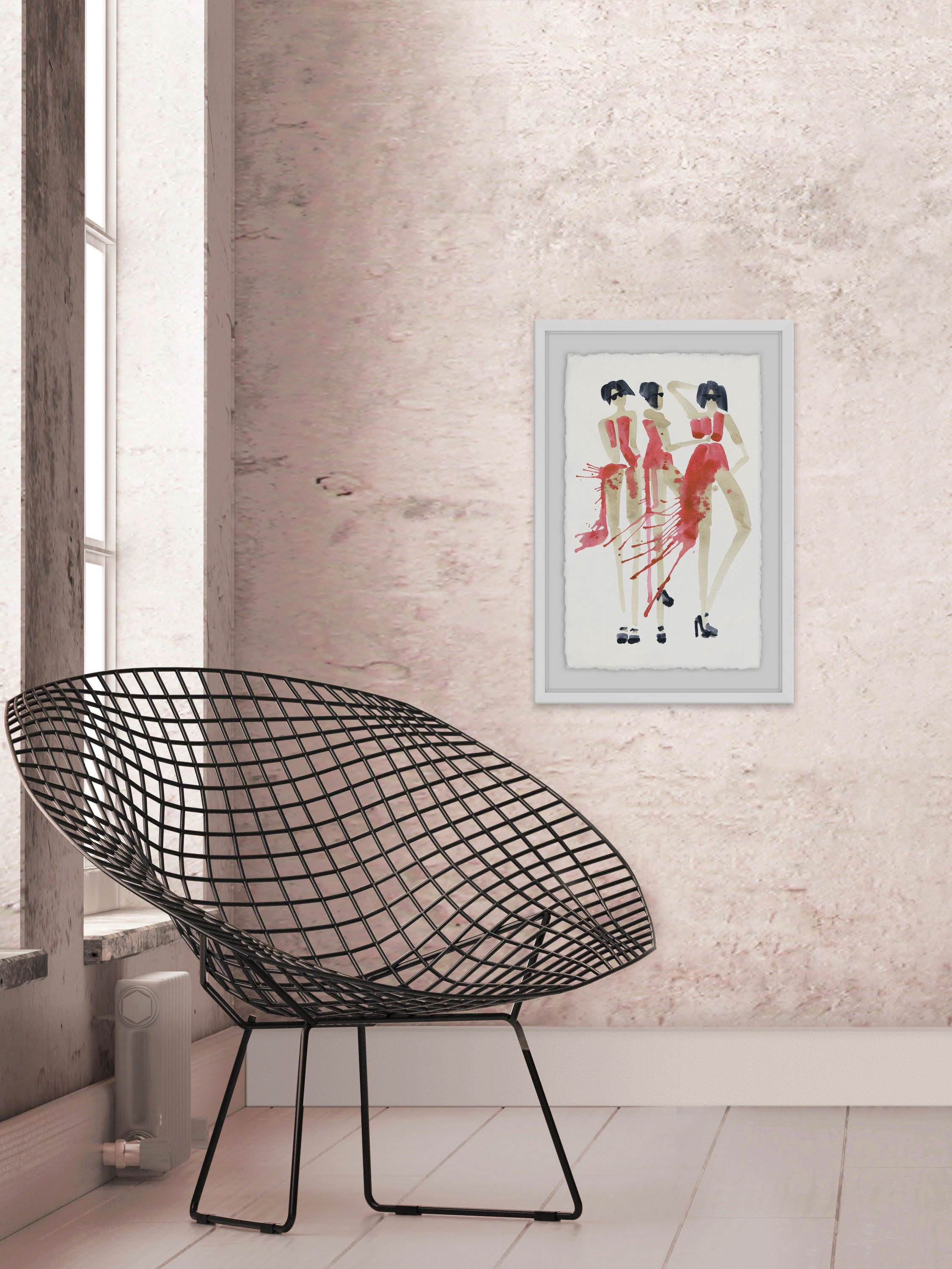 Vogue Rouge II Framed Painting Print