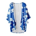 thumbnail image 4 of IMENGL cardigan kimono Léger Tendance à Manches Bouffantes Imprimé, Bleu G, Taille M-3TG, 4 of 4