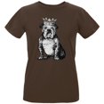 thumbnail image 1 of British Bulldog Crown T-Shirt Bio pour Femmes, 1 of 1