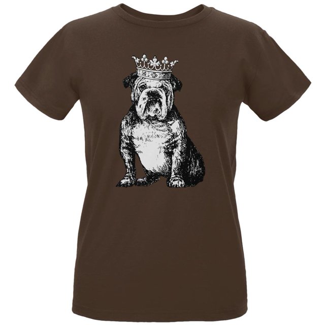 British Bulldog Crown T-Shirt Bio pour Femmes