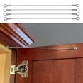 thumbnail image 3 of 4pcs Stainless Steel Door Cabinet Restraint Braided Cable Hinge Limiter, 3 of 9