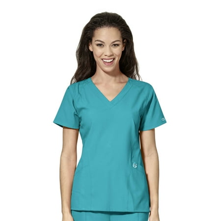 

WonderWink W123 Stylized V-Neck Scrub Top for Women