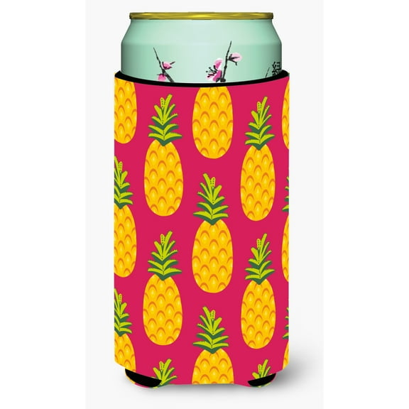 Carolines Treasures BB5136TBC Pineapples on Pink Tall Boy Beverage Insulator Hugger Tall Boy multicolor