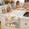 thumbnail image 5 of Virelaxpo Easter Table Runner Bunny and Egg Pattern, Linen-Textured Decorative Tablecloth for Dining Room, Living Room, Holiday Decor, 5 of 6