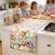 thumbnail image 5 of CaiYueKe Easter Table Runner Decorations Linen Look Polyester Tablecloth Washable Dining Room Kitchen Decor Spring Home Party Holiday Decorative Centerpiece Runner for Tables, 5 of 7
