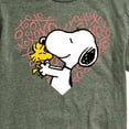thumbnail image 3 of Peanuts - Snoopy Woodstock Xo Heart - Men's Short Sleeve Graphic T-Shirt, 3 of 6