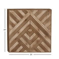 thumbnail image 3 of DecMode Modern Geometric Wood Wall Decor, 25" x 25", 3 of 3