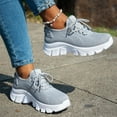 thumbnail image 5 of Domzle Women's Running Shoes Hands-Free Slip On Breathable Knit Walking Sneakers Non-Slip for Work Gym & Casual Gray, 5 of 6