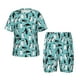 thumbnail image 1 of Fotbe Penguins Pijama Estampada de 2 Piezas para Niños – Ropa de Dormir de Manga Corta Cómoda para Niños y Niñas, Camiseta y Shorts de Algodón-Small, 1 of 6
