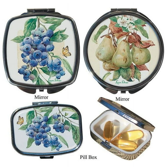 Lissom Design 3 Fresh From the Farm Compact Mirror & Pill Box Set