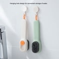 thumbnail image 4 of Multifunction Shoe Brush Automatic Liquid Adding Adding Soft-bristled Clothes Remover Dispensing Board Soap Dispenser Cleaning Tools Long Handle White, 4 of 9