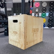 NEXO Fitness Medium Wooden Plyo - Very Easy Assembly - Perfect for Crosstraining & Home Workouts (Medium 24x20x16)