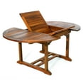 thumbnail image 2 of All Things Cedar Ensemble de Salle à Manger 5 Pcs avec Table Ovale à Rallonge et Chaises, Coussins Bleus, 2 of 2