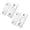 White 2 Packs, variant on Hidden Buckle Ultra Thin Cabinet Door Ultra Thin Cabinet Stainless Steel Cabinet Door Catch Concealed Door Catch Drawer Cabinet, One Size, Black