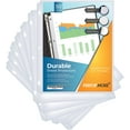 Durable Clear Sheet Protectors for 3Ring Binder 50 Pack, 8.5x11