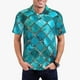 thumbnail image 1 of Balery Square Glass Mosaic Camisa Polo de Hombre con Estampado, de Manga Corta y Tejido Medio, Camisa Tipo Golf Polo-X-Large, 1 of 6