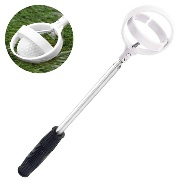 Golf Ball Retriever Extendable, Stainless Golf Ball Retriever for Water Bushes Alligator, Golf Ball Pick Up Retriever Grabber, Golf Gift for Men, Golf Accessories for Men