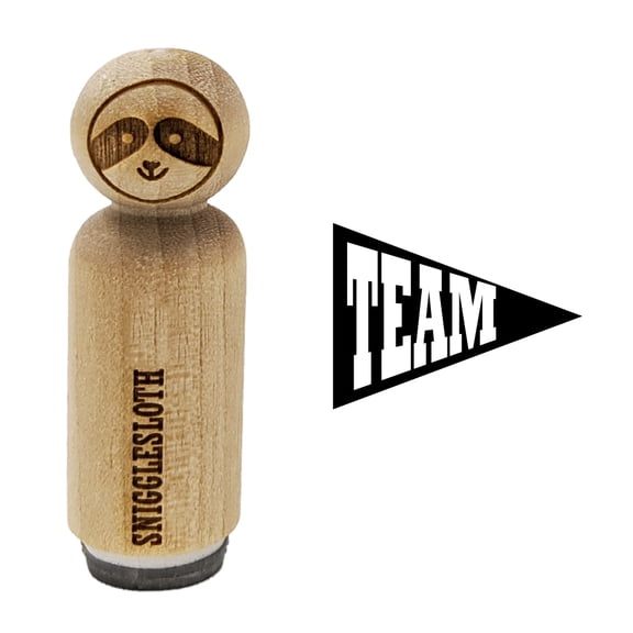 Team Sport Flag Rubber Stamp for Scrapbooking Crafting Stamping - Mini 1/2 Inch