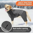 thumbnail image 5 of Large Dog Coat, Extra Warm Dog Jacket Four Legs All Wrap Waterproof Windproof Dogs Cold Weather Coats for Medium Large Dogs, Warm High Collar Full Body Dog Jumpsuit Comfortable Onesie Apparel, 5 of 8