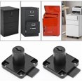 thumbnail image 4 of 2pcs Black Desk Drawer Lock Alloy Lock With 4 Keys Furniture Cylinder Lock For Office Mailbox Drawer Cupboard 4*4*2cm Black, 4 of 4