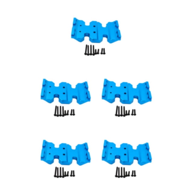 VONKY Easy To Install Aluminum Alloy Gear Box Mount Holder For ECX 1/12 Rc RGT 136100 blue 5Set