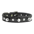 thumbnail image 3 of Mirage Pet Faux Snake Skin Crystal and Spike Collars Chocolate 16, 3 of 8