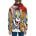 thumbnail image 4 of Tom And Jerry Kids Zip-Up Hoodie 3d Print Hooded Sweatshirt With Packet For Boys Girls, 4 of 7
