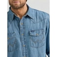 thumbnail image 4 of Wrangler Mens Denim Light Wash Shirt, 4 of 5