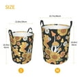 thumbnail image 5 of Haiem Mushrooms Honeycomb Leather Dirty Clothes Laundry Basket,Sturdy & Waterproof,Collapsible Round Design For Efficient Space Management,Multi-Purpose Storage Basket, 5 of 8