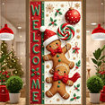 thumbnail image 5 of Santa Claus Banner Holiday Backdrop Christmas Theme Party Decoration for Family Gathering Winter Celebration Kids Event, 5 of 9