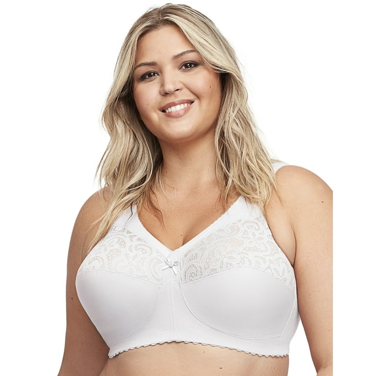 Glamorise Womens Magiclift Cotton Support Wirefree Bra 1001 Café 40dd :  Target