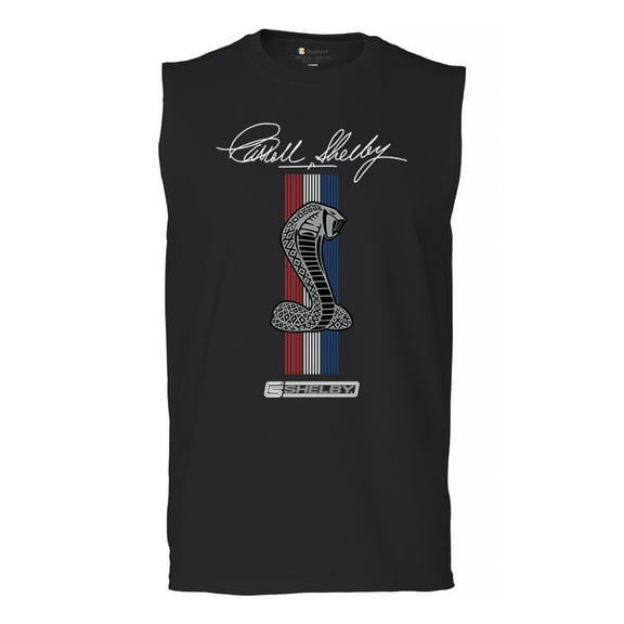Shelby Cobra Logo Muscle Shirt American Legendary Muscle Car Racing Mustang GT500 Performance Powered by Ford Men's