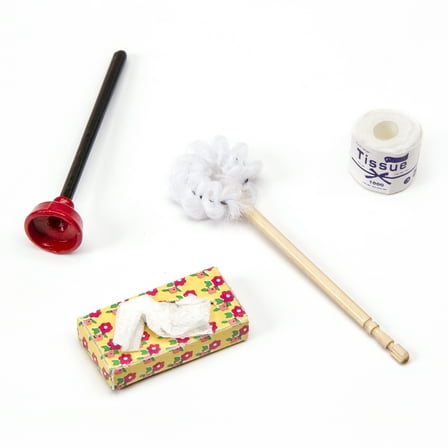 Darice Timeless Minis Bathroom Accessories Assorted Sizes