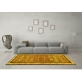 thumbnail image 3 of Ahgly Company Machine Washable Indoor Rectangle Abstract Yellow Contemporary Area Rugs, 7' x 10', 3 of 4