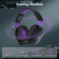 thumbnail image 2 of Gaming Headsets with Noise Cancelling Microphone, Xbox One & PS5 PS4 Headphones, High-Quality Stereo Sound, LED Light, Soft Memory Earmuffs for Ultimate Comfort, Wired Over-Ear Headset for PC, Laptop, 2 of 8