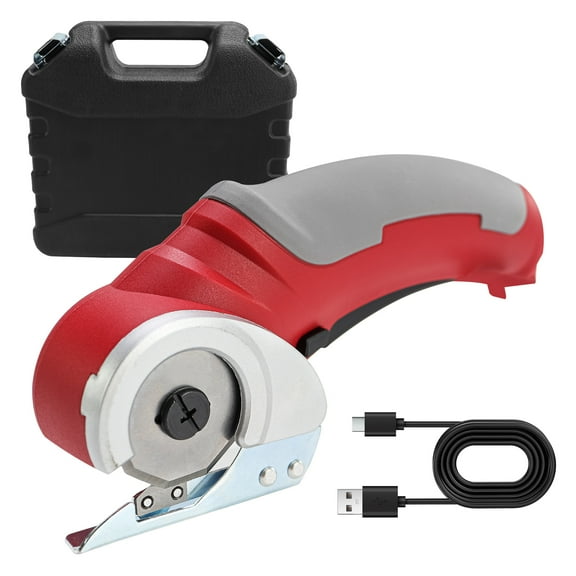iMeshbean Cordless Electric Scissors, 4.2V Cardboard Cutter, Power Rotary Cutter, Cutting Tool for Carpet, Fabric, Leather
