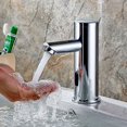 thumbnail image 2 of Grifo Automático con Sensor de Infrarrojos, Inducción, Grifo de Baño, Ahorro de Agua, Fregadero, Funciona con Pilas, Cromo, Agua Fría, 2 of 5